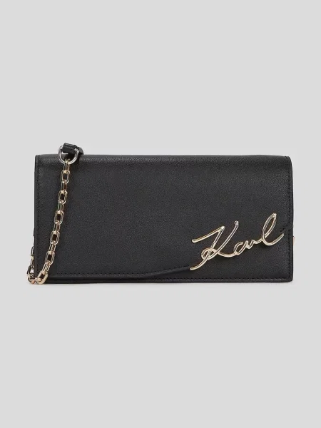 Karl Lagerfeld portofel de piele negru