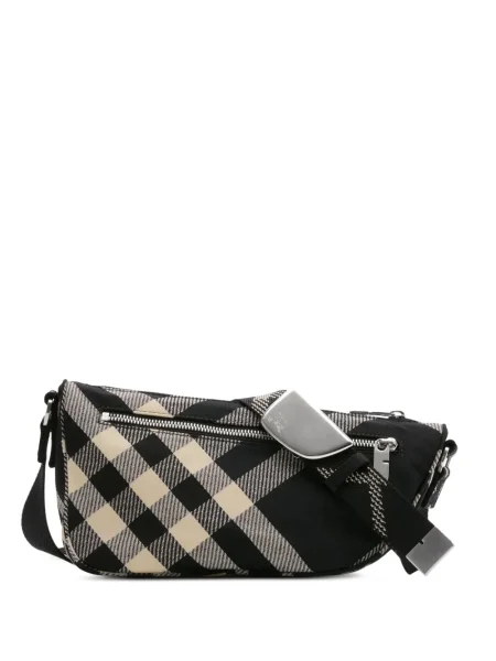 Geantă Burberry în carouri negru