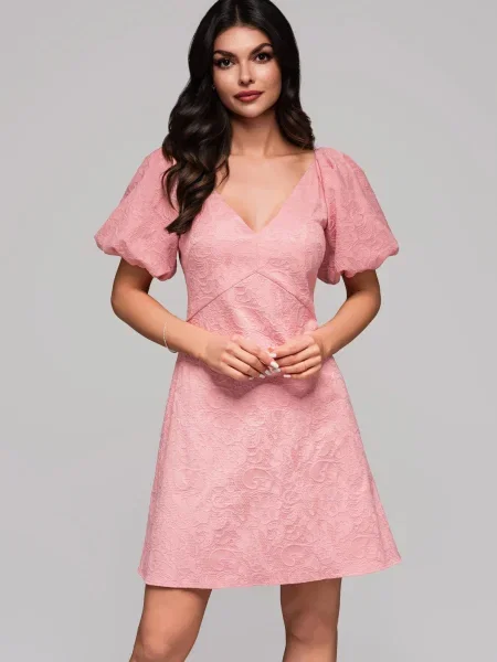 Rochie de seară Edoti de costum roz