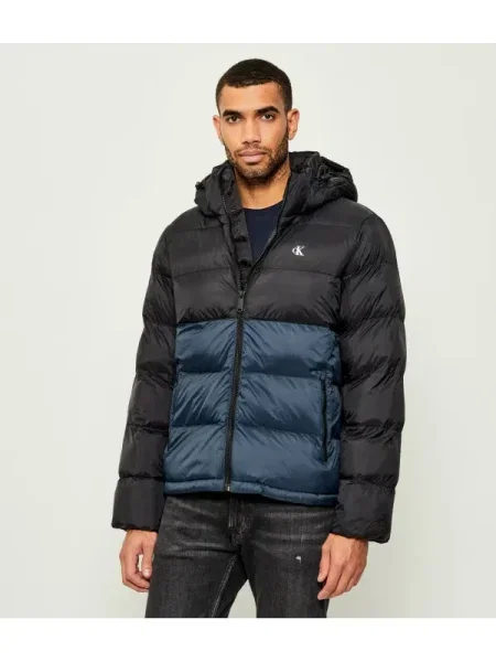 Jacheta Calvin Klein Jeans Ls Color Bock Jacket Black S negru
