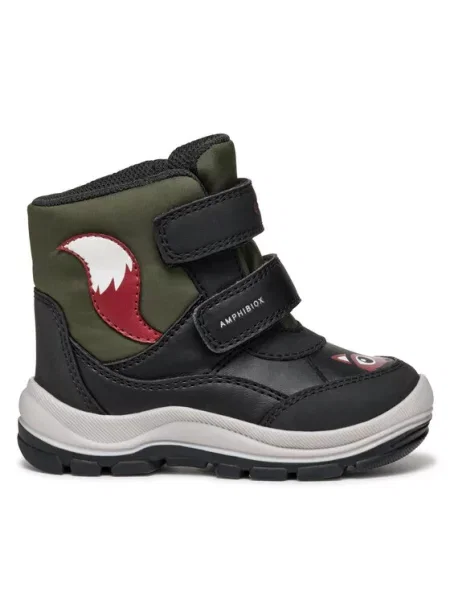Buty dziecięce Geox Flantil ABX black/dark green czarne