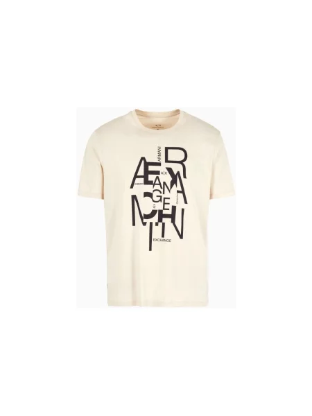 Tricou Eax bej