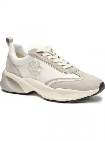 TORY BURCH De piele sneakers GOOD LUCK TRAINER bej