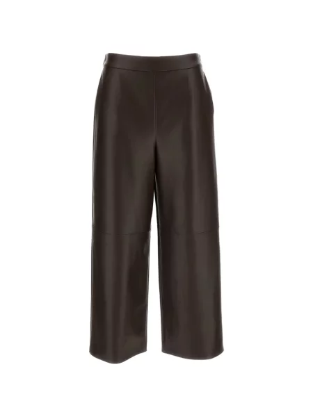 Decupat pantaloni 's Max Mara din jerseu maro