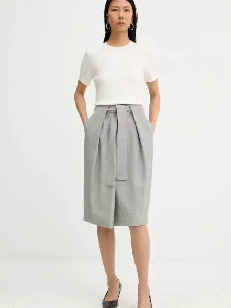 Шерстяная юбка Boss