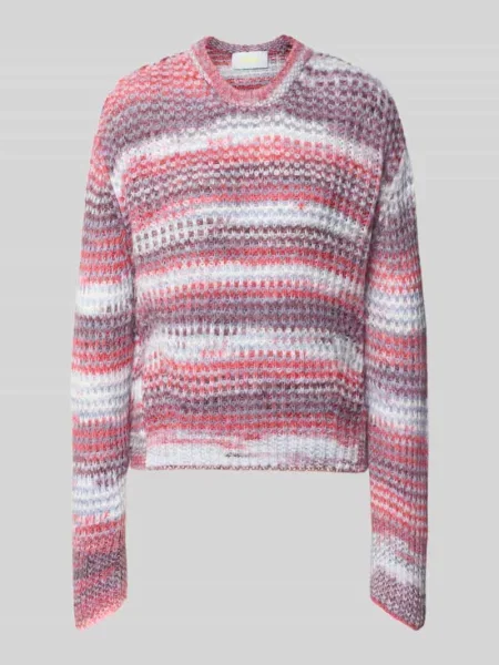 Sweter z dzianiny z okrągłym dekoltem model SIMONE' Jjxx