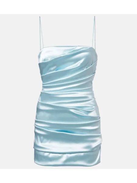 Rochie Dolce&gabbana din satin drapată albastru