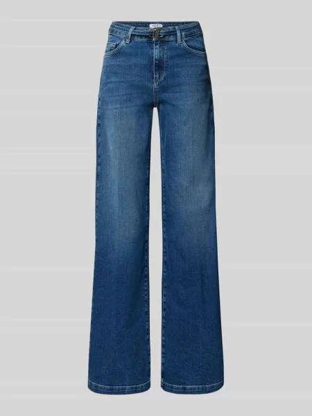 Jeansy rozkloszowane z 5 Liu Jo White niebieskie