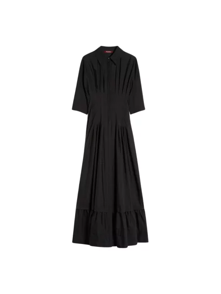Sukienka bawełniana Max Mara Studio czarna