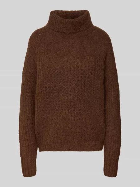 Sweter o kroju relaxed fit z imitacji dzianiny z mieszanki wełny z alpaki Fynch-hatton