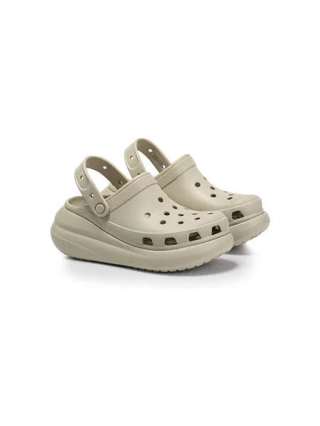 Klasické pantofle Crocs béžové