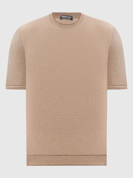 Футболка Bertolo Cashmere бежевая