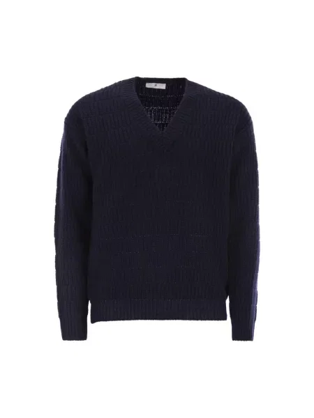 Sweter Pt Torino wełniany niebieski