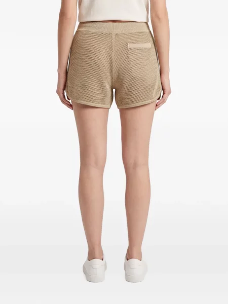 Pantaloni scurți Brunello Cucinelli plasă cu cordon