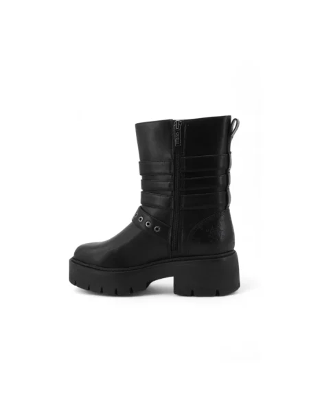 Buty do kostki Guess skórzane czarne