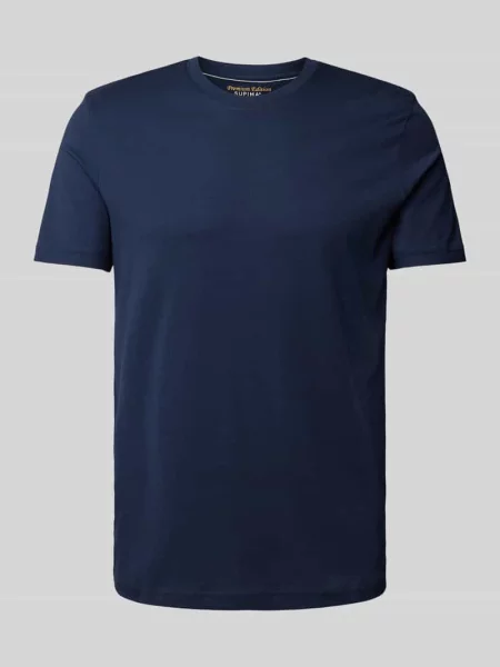 T-shirt z okrągłym dekoltem Christian Berg Men granatowa