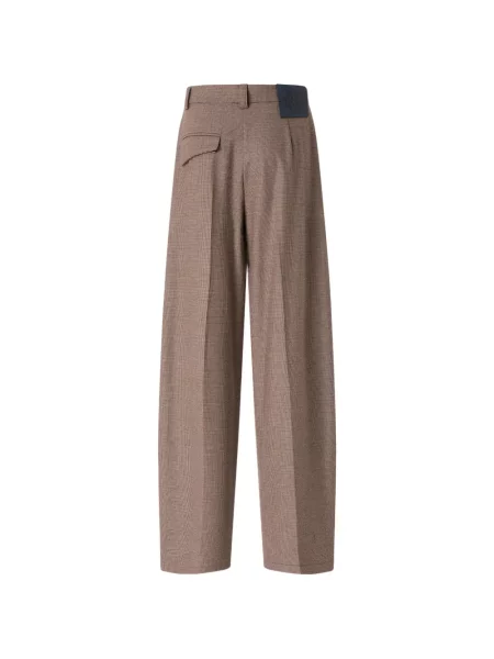Pantaloni Pinko în carouri maro