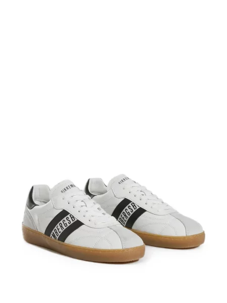 Sneakerși Bikkembergs cu imagine alb