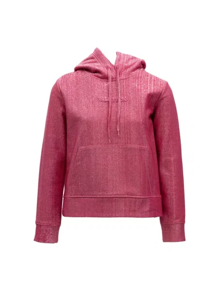 Bluza z kapturem Valentino Garavani z cekinami z kapturem z dżerseju różowa