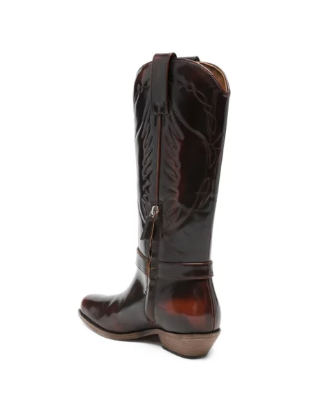 Botine Patrizia Pepe din piele maro