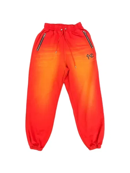 Pantaloni Thug Club alergare roșu