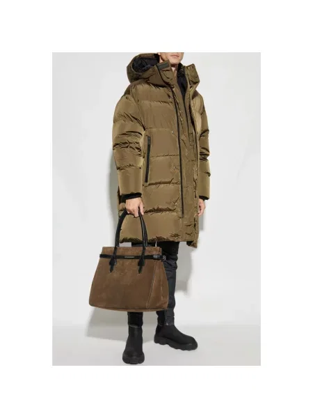 Długa kurtka puchowa Dsquared2 zielona