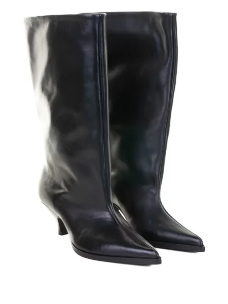 Botine Elena Iachi din piele negru