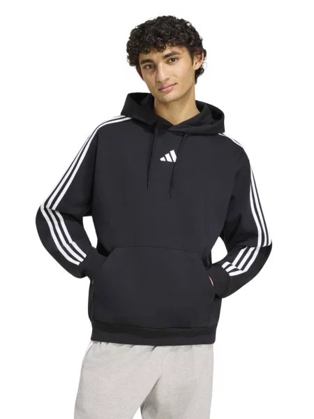 ADIDAS SPORTSWEAR Športová mikina čierna biela