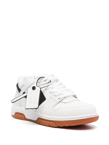 Fűzős csipkés business sneaker Off-white fehér