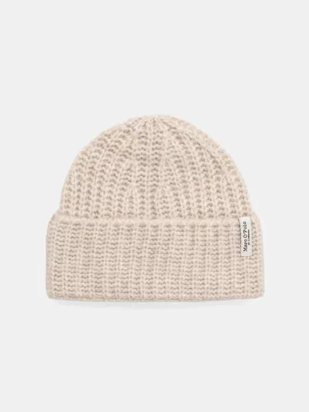 Шапка з додаванням вовни Marc O'Polo бежевий