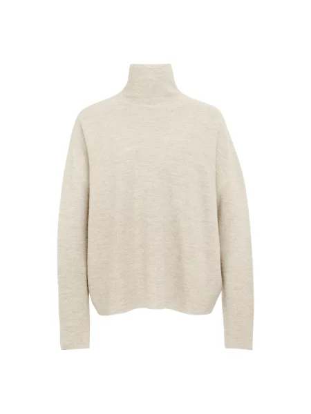 Sweter z golfem Drykorn beżowy