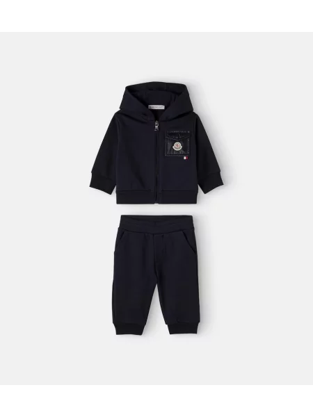 Hoodie Moncler Enfant μαύρο