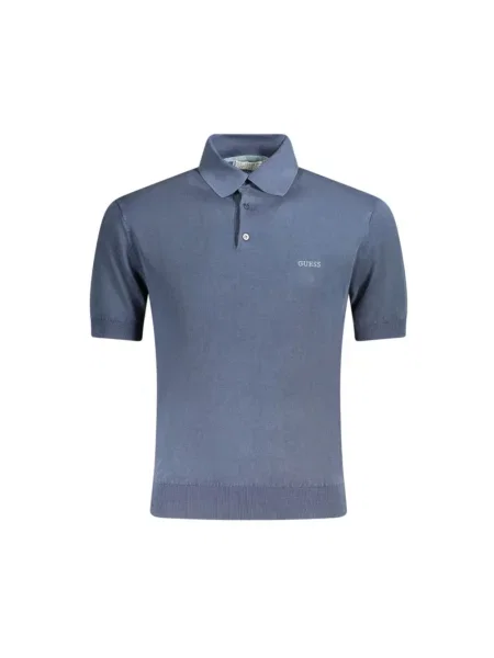 Sweter Guess Jeans z krótkim rękawem niebieski