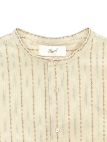 Prugasta košulja Fortela sa stojećim ovratnikom