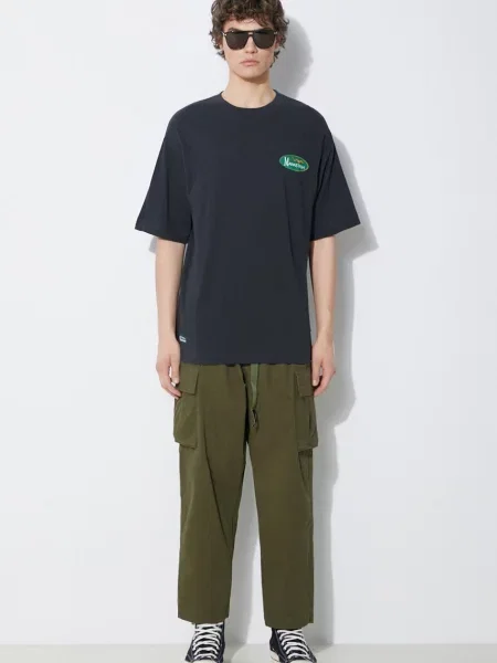 Футболка Manastash Hemp Original Logo з принтом чорний