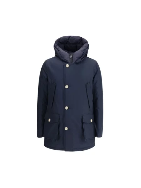 Kurtka puchowa Woolrich niebieska