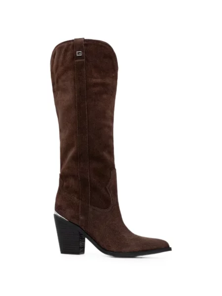 Botine Guess din piele de căprioară maro