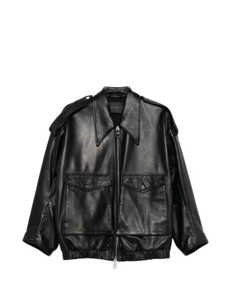 Geanta de piele Dondup negru