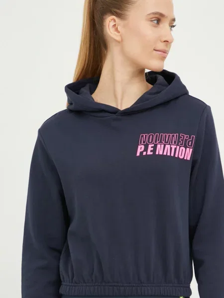 Суитчър P.e Nation с принт тъмносиньо