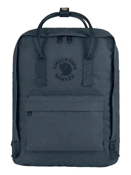 Раница Fjallraven Re-Kanken голям с изчистен дизайн тъмносиньо