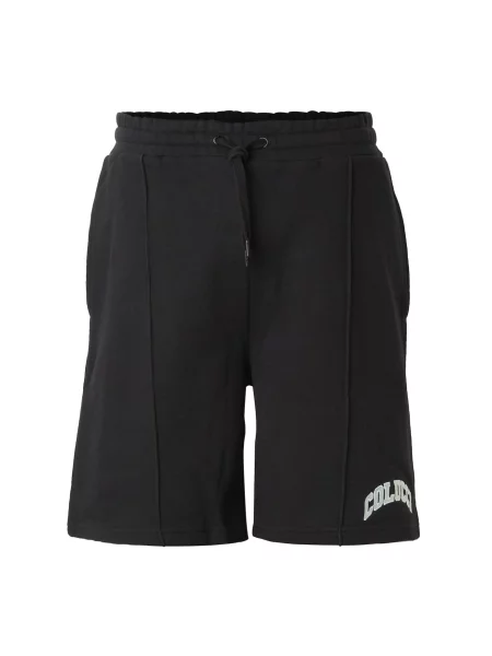 Colucci Pantaloni College verde pastel / negru alb