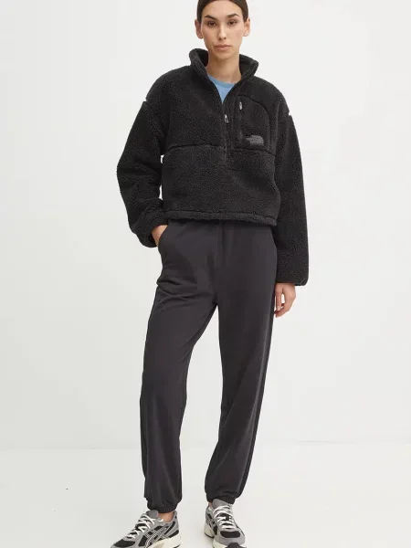 Флісова кофта The North Face TNF Extreme Pile Pullover однотонна чорний