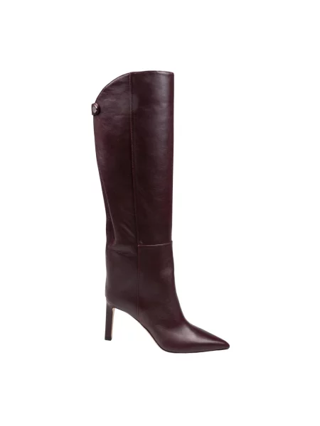 Botki Jimmy Choo skórzane brązowe