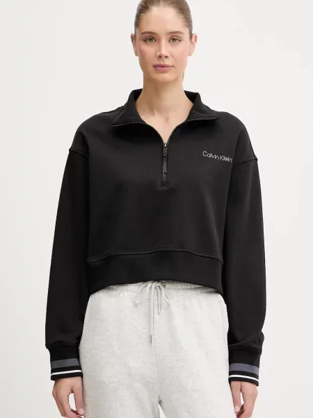 Calvin Klein Performance bluza gładka czarny