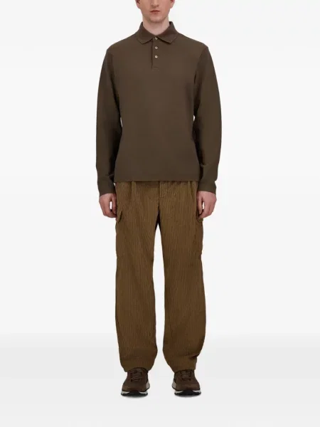 Lung tricou polo Herno verde