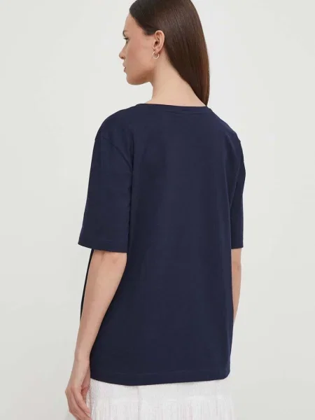 Lacoste tricou din femei albastru marin negru