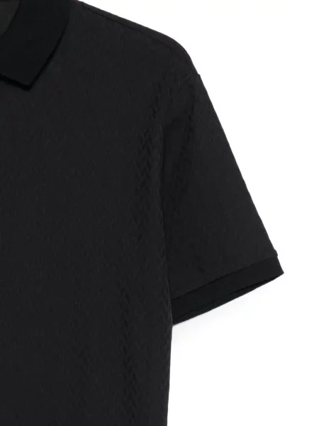 Πλεκτό μικρός polo Emporio Armani μπλε