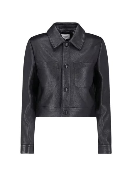 Geanta de piele Frame negru