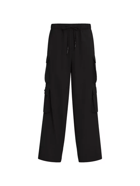 Pantaloni cargo Amir Slama cu cordon negru