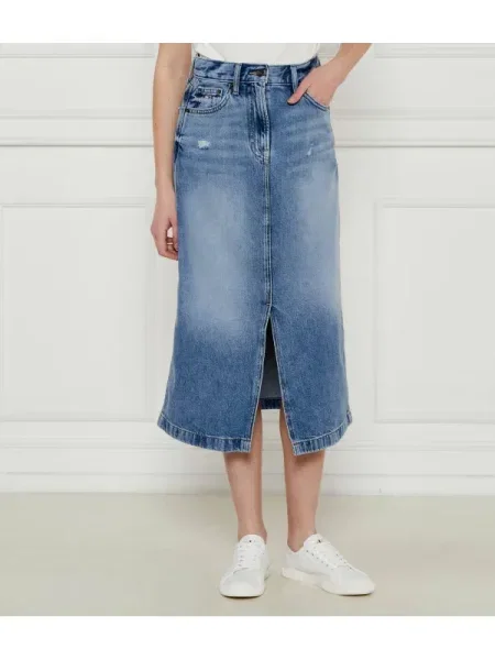 Tommy Jeans De blugi fustă CLAIRE albastru